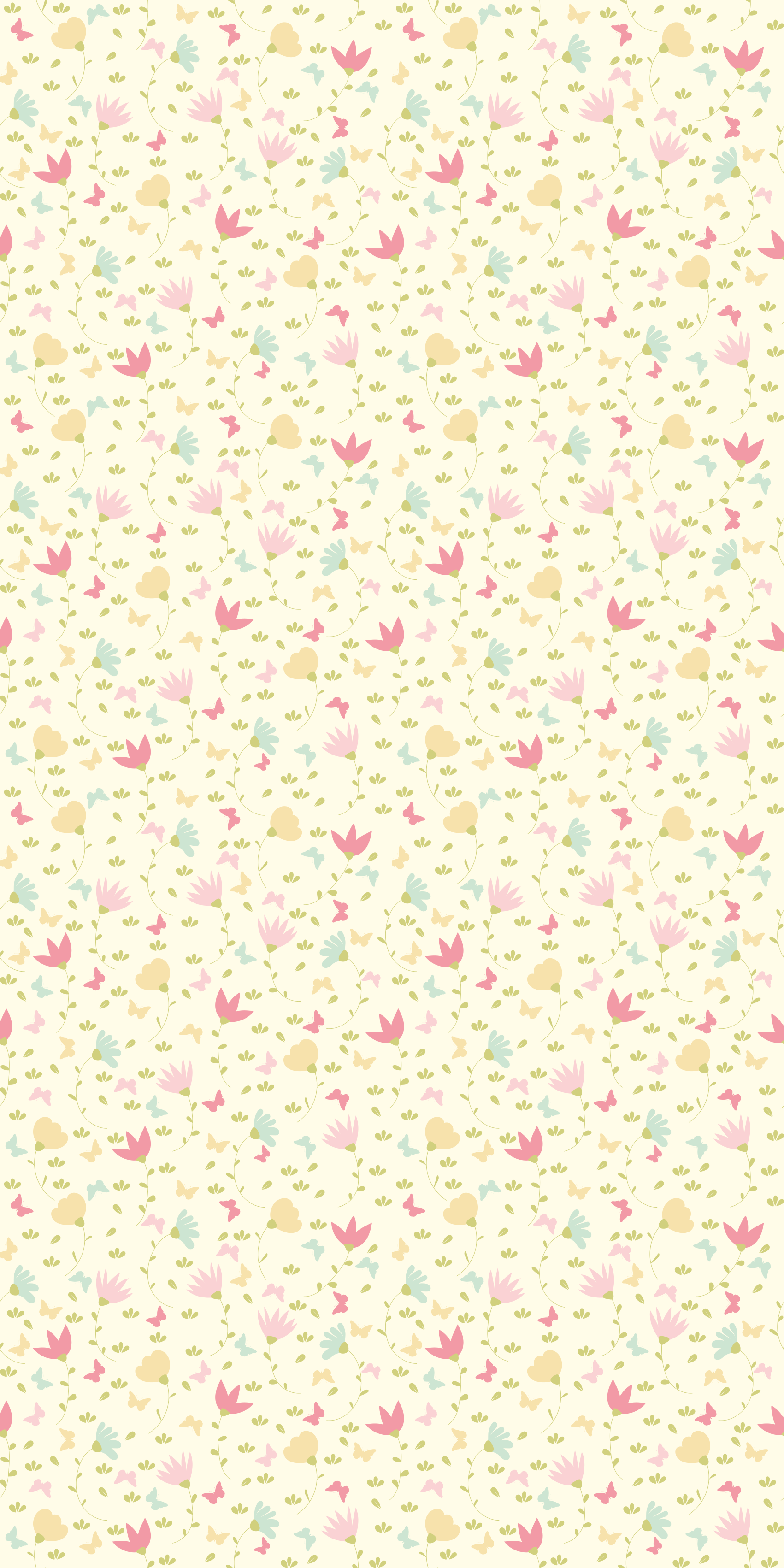 Vinyl rug flowers in bloom and flutter - TenStickers