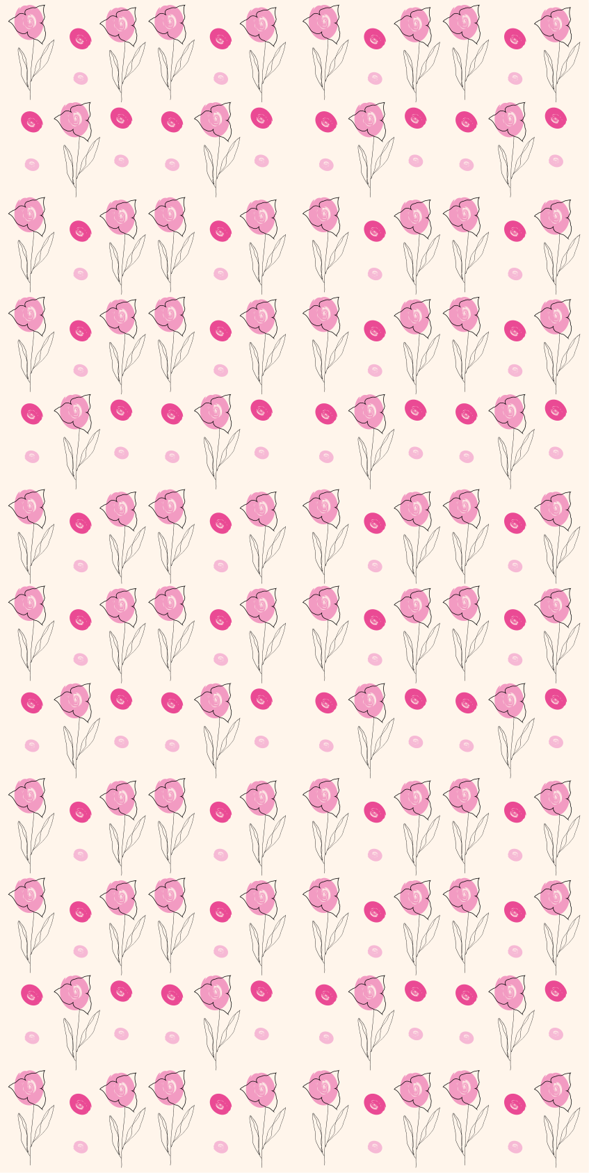Vinyl rug flowers bougainvillea pattern - TenStickers