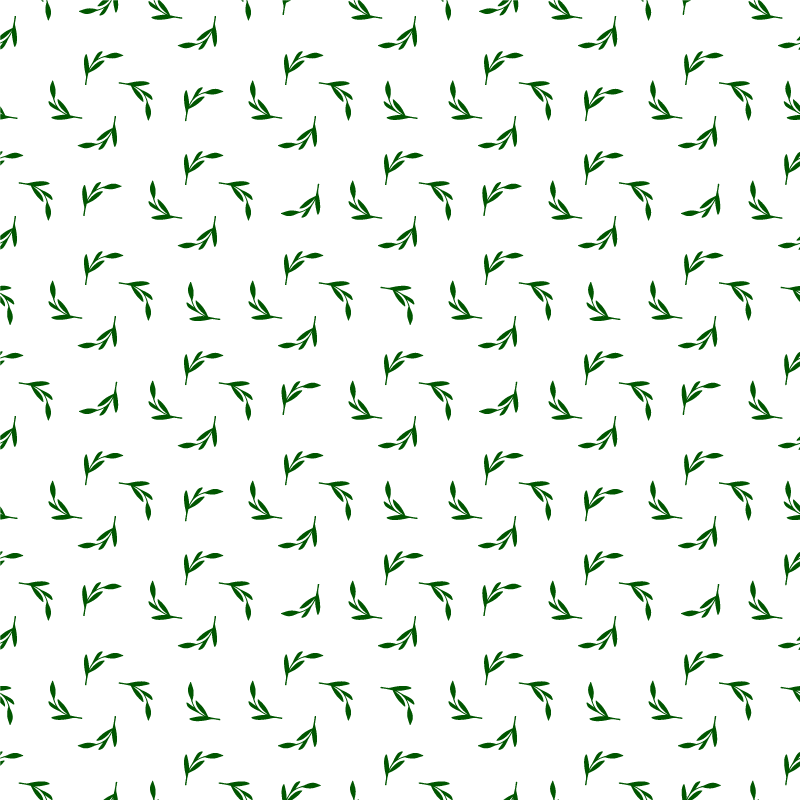 Vinyl rug flowers botanical leaf design - TenStickers