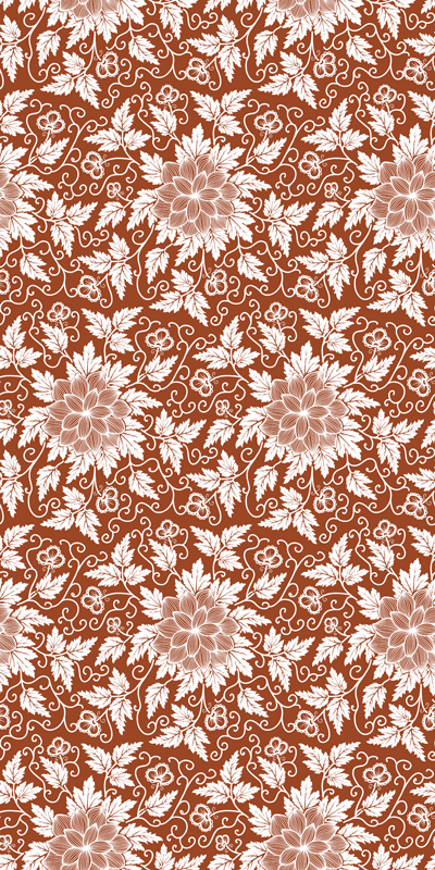 Vinyl rug flowers botanical composition design - TenStickers