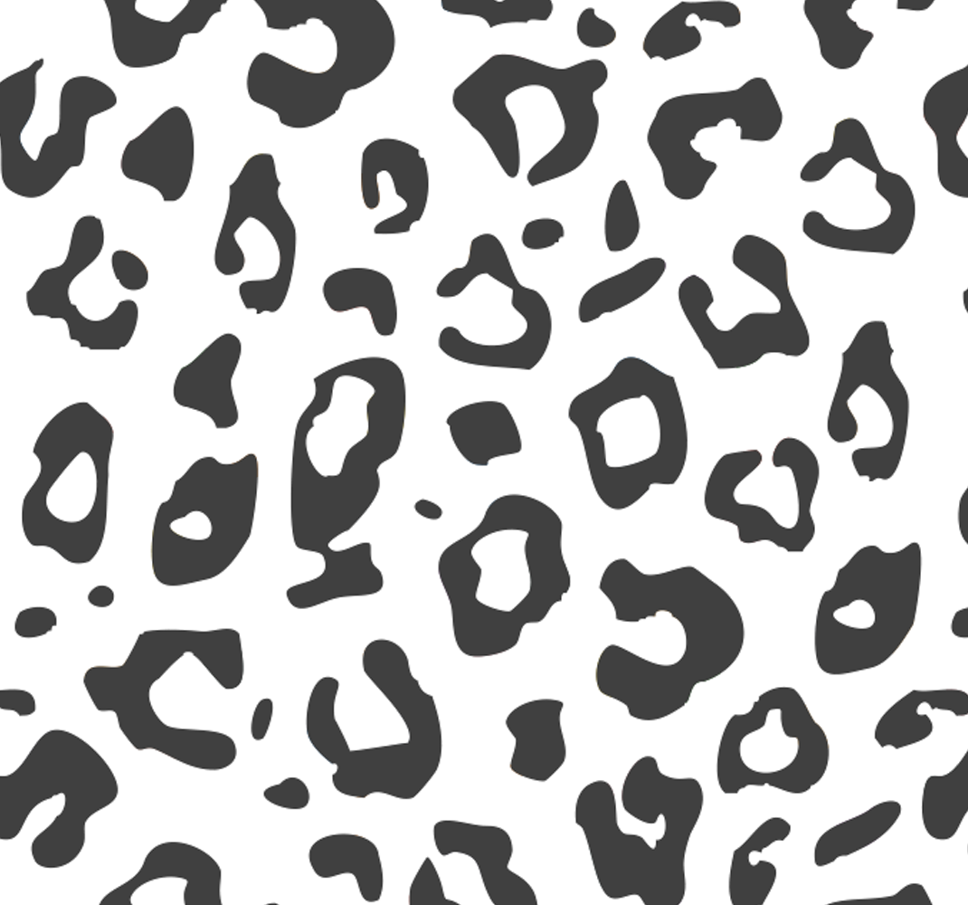 Animal print vinyl rug black leopard - TenStickers