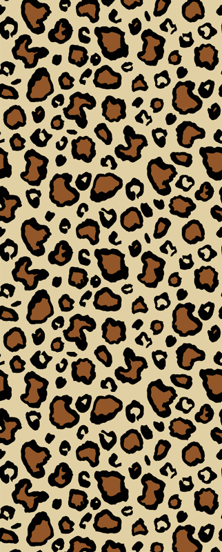 Animal print vinyl rug in classic leopard design - TenStickers