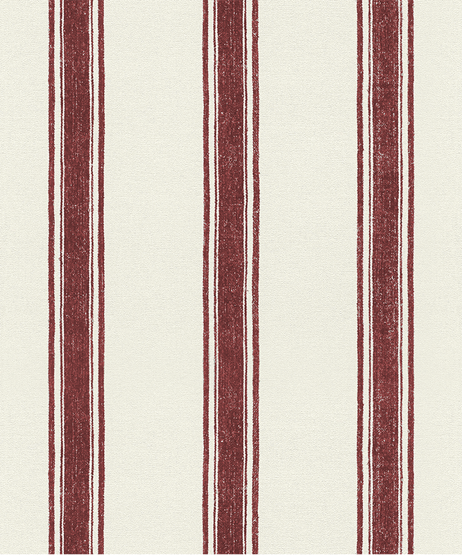 Geometric vinyl rug in red vertical lines - TenStickers