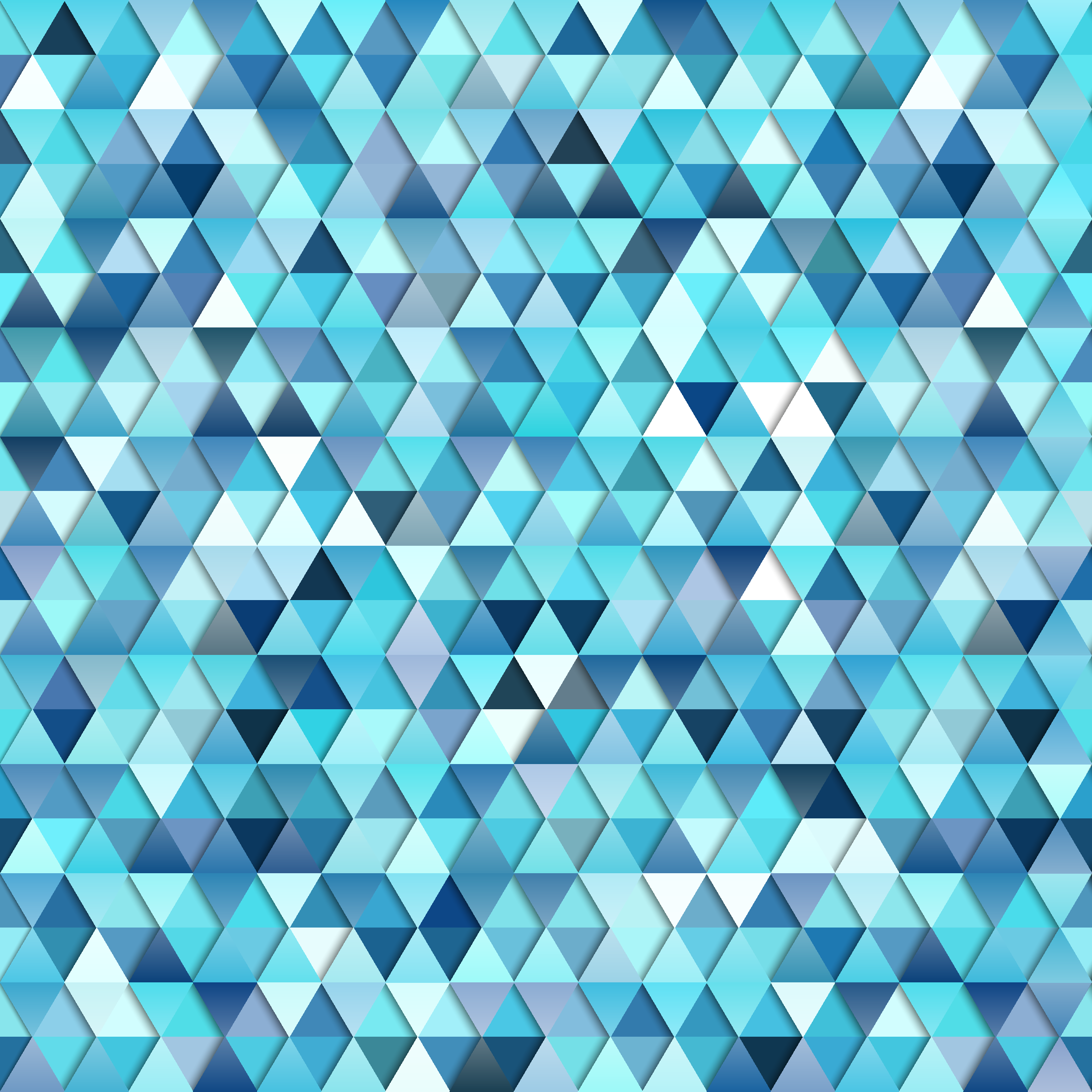 Geometric vinyl rug in blue abstract design - TenStickers