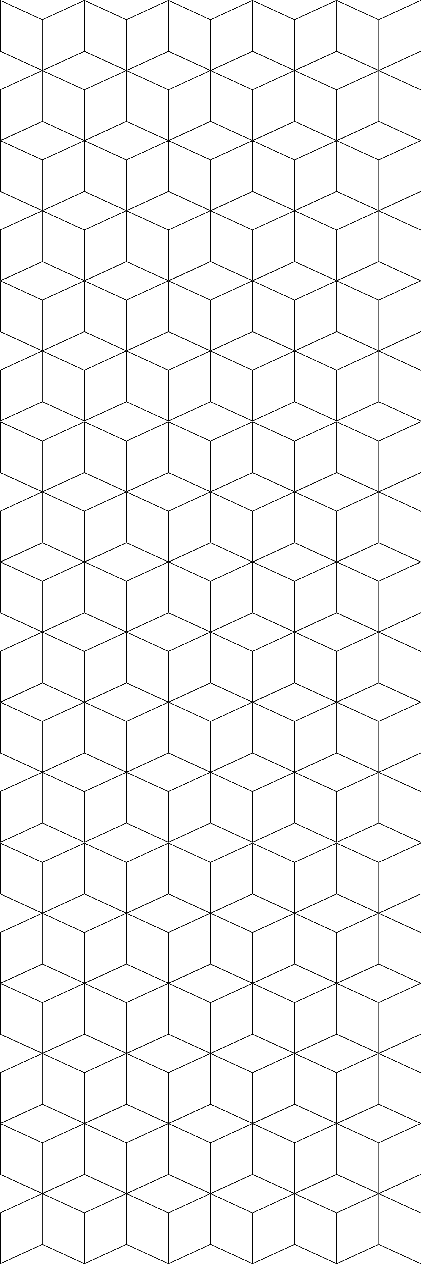 Geometric vinyl rug with geometrical cubes pattern - TenStickers