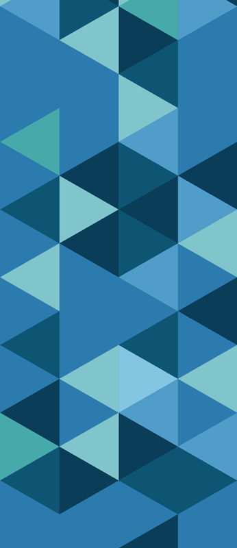 Geometric squares blue geometric vinyl rug - TenStickers