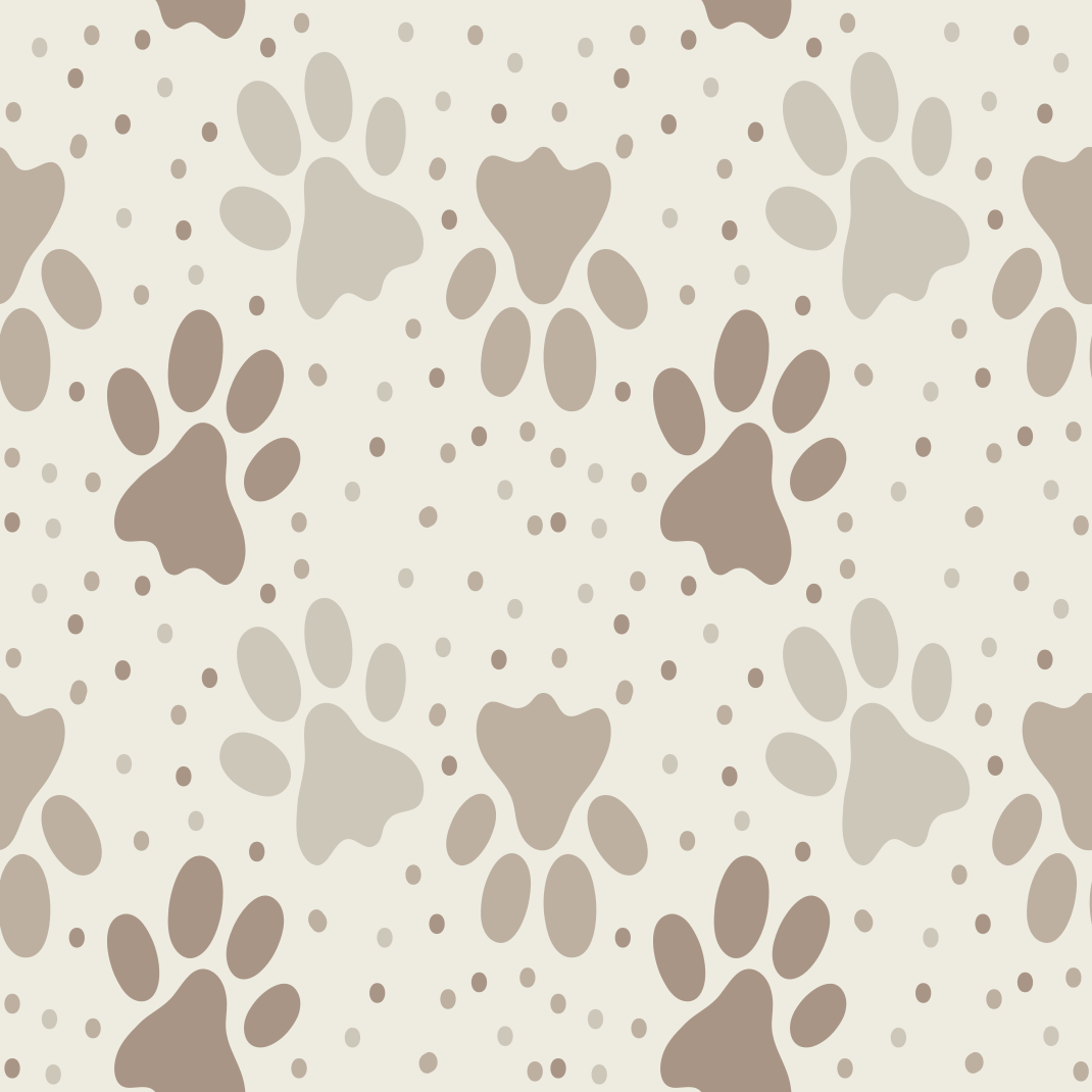 Bedroom vinyl rug with dog’s paw print design - TenStickers