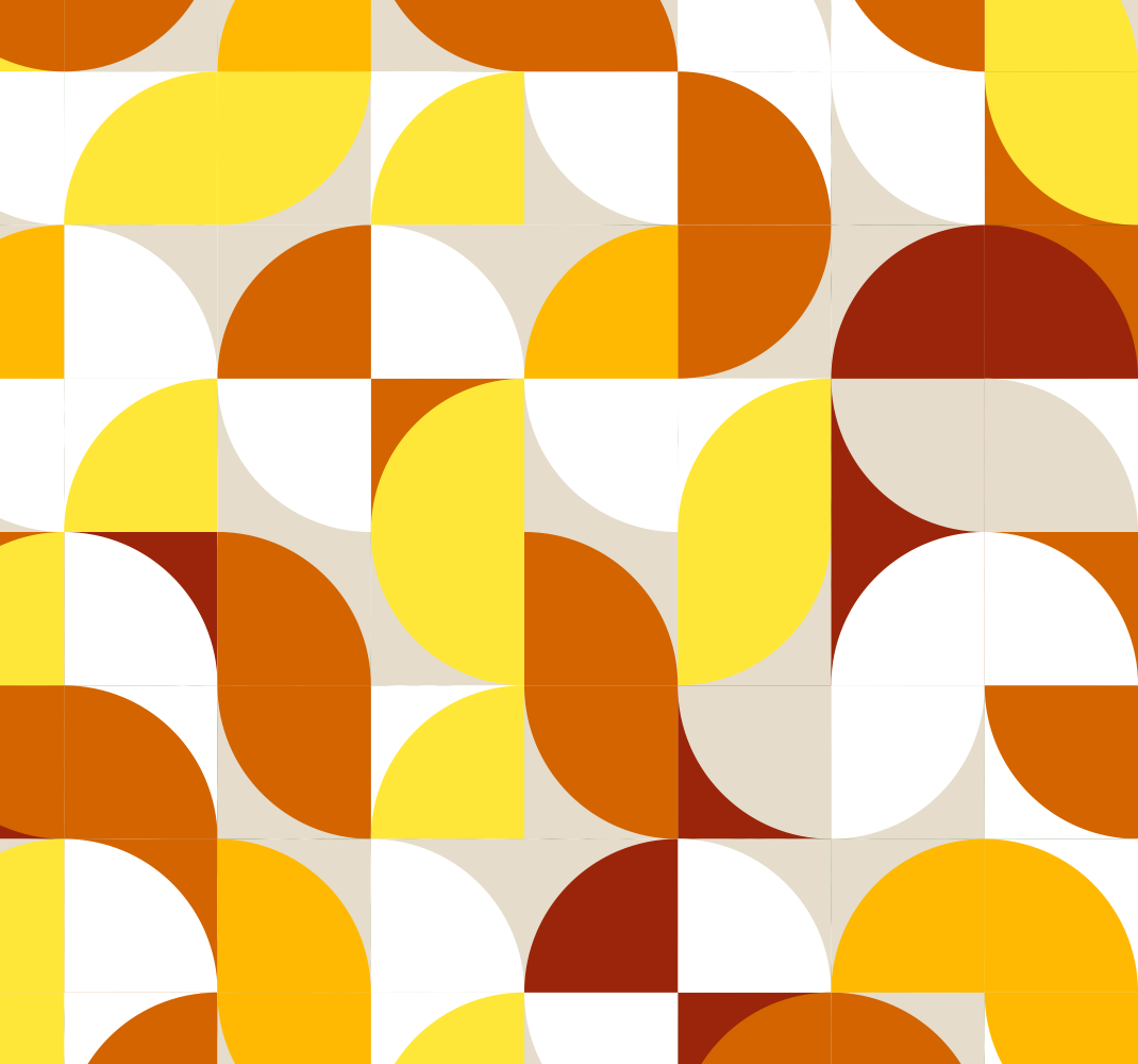 Vintage style orange and yellow bedroom vinyl rug - TenStickers