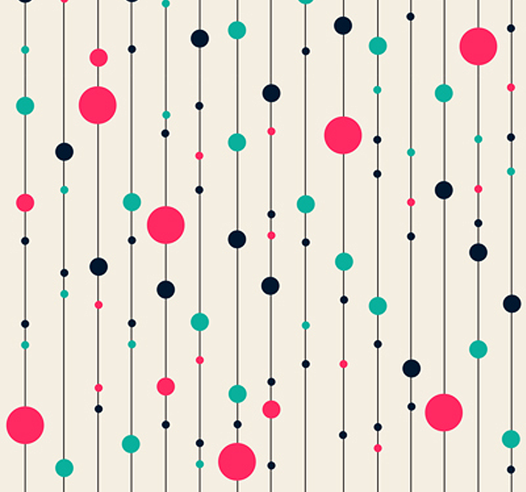 Charming dots pattern bedroom vinyl rug - TenStickers