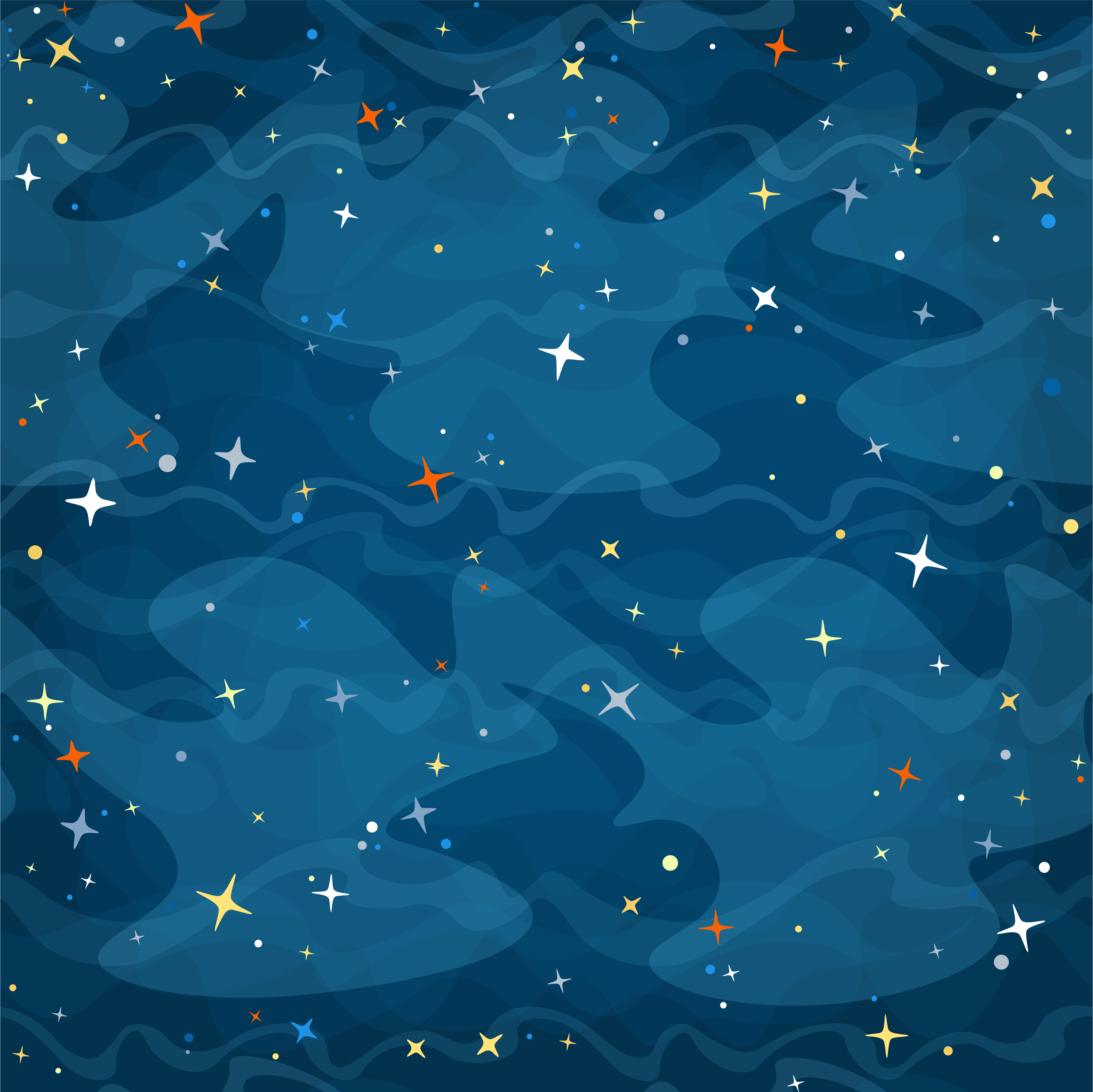 Starry camouflage bedroom vinyl rug - TenStickers