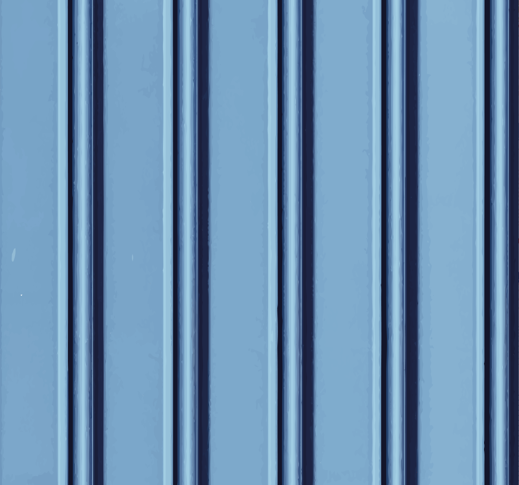 Bedroom vinyl rug with vertical light blue stripes - TenStickers