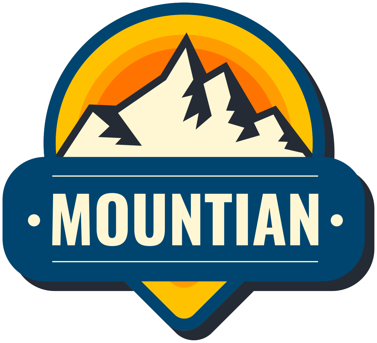 Nature vinyl rug motorhome mountain explorers design - TenStickers