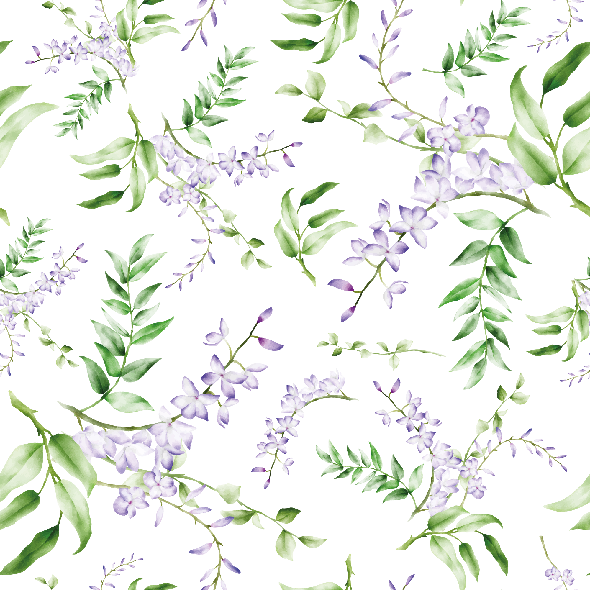 Vinyl rug flowers lavender window motif - TenStickers