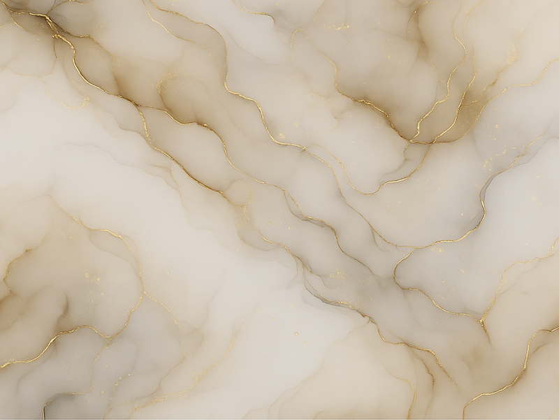 Bedroom vinyl rug in marble and gold - TenStickers