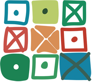 Geometric vinyl rug with unique square patterns - TenStickers