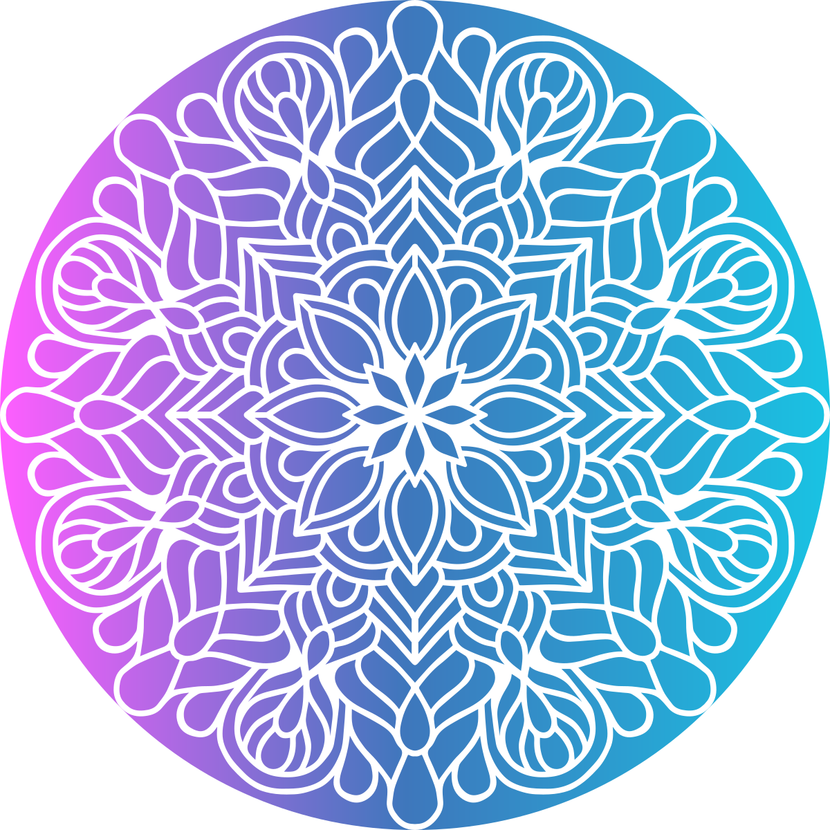 Geometric vinyl rug with colorful circle design - TenStickers