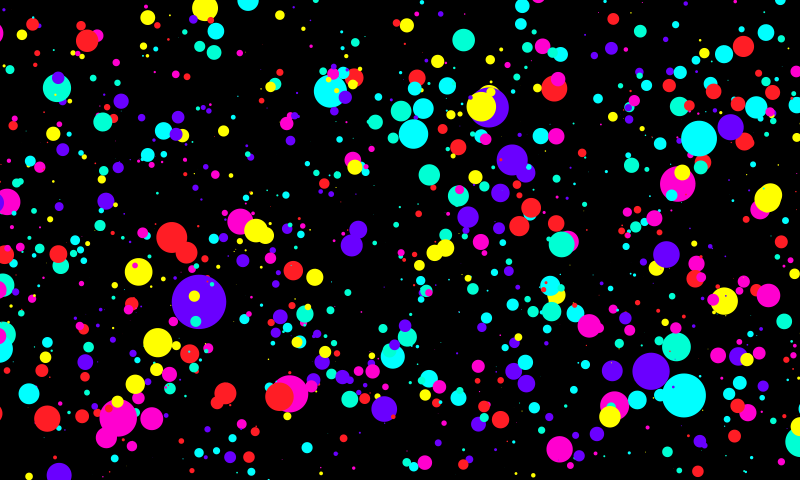 Geometric vinyl rug colorful bubbles design - TenStickers
