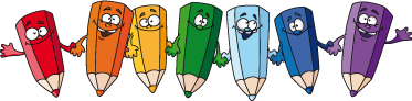 Kids vinyl rug in joyful colorful pencils design - TenStickers
