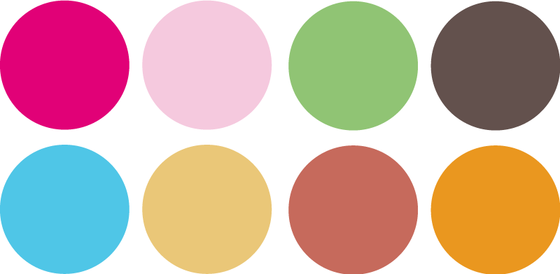 Kids vinyl rug colorful circle stickers - TenStickers