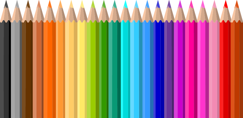 Kids vinyl rug with color pencil skirting edge - TenStickers