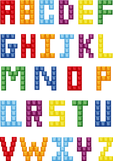 Kids vinyl rug decorative alphabet stickers - TenStickers