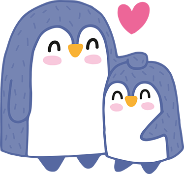 Kids vinyl rug penguin vinyl rug - TenStickers