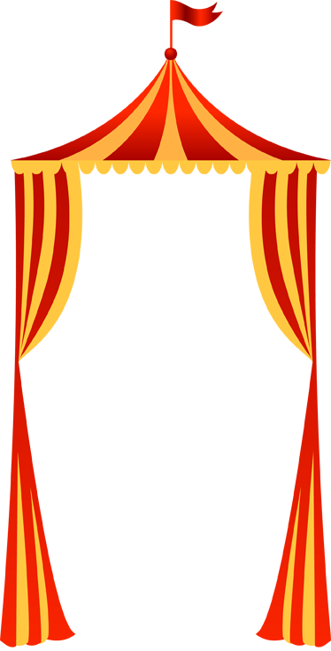 Kids vinyl rug circus entrance design - TenStickers