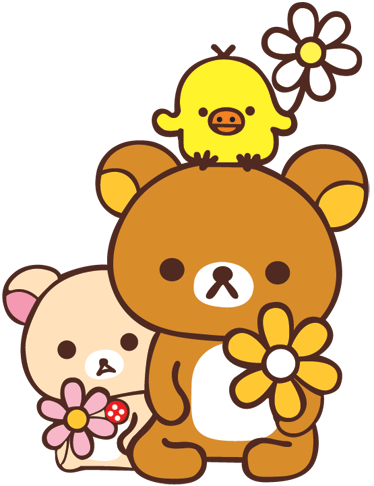 Kids vinyl rug baby bears and a bird - TenStickers