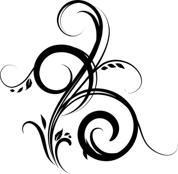 Bedroom vinyl rug decorative filigree plant - TenStickers