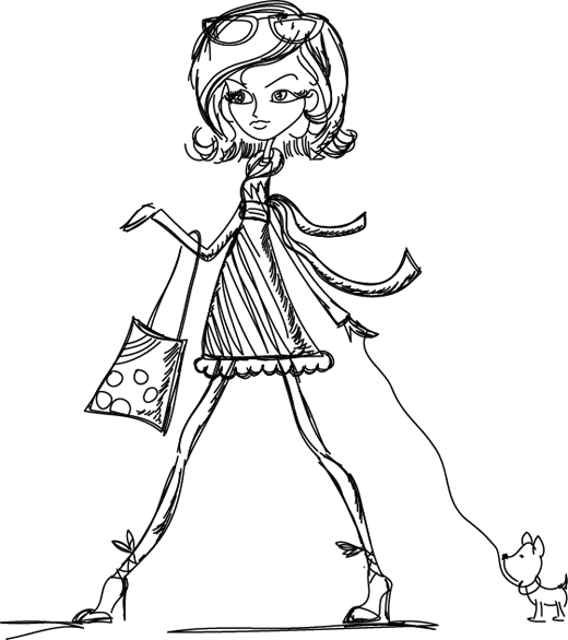 Bedroom vinyl rug stylish girls decor - TenStickers