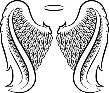 Bedroom vinyl rug divine wings decorative vinyls - TenStickers