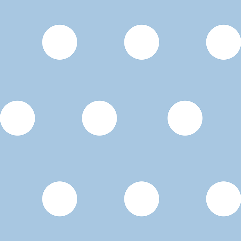 Bedroom vinyl rug polka dot pattern - TenStickers