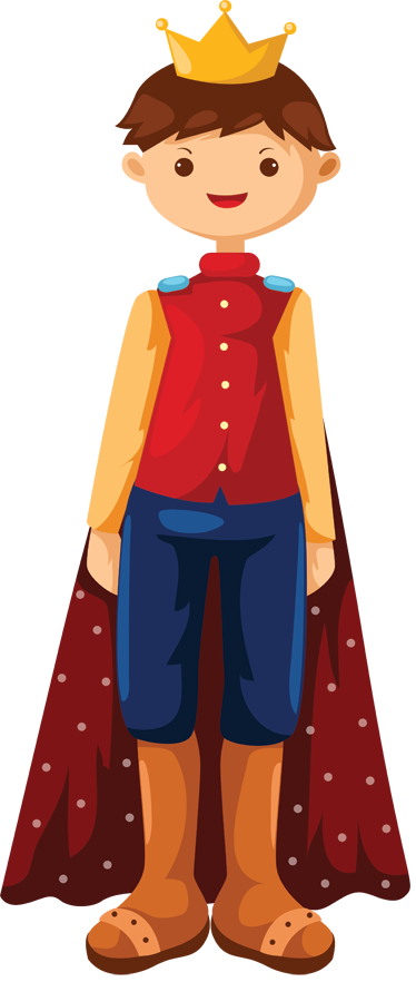 Kids vinyl rug king illustration - TenStickers