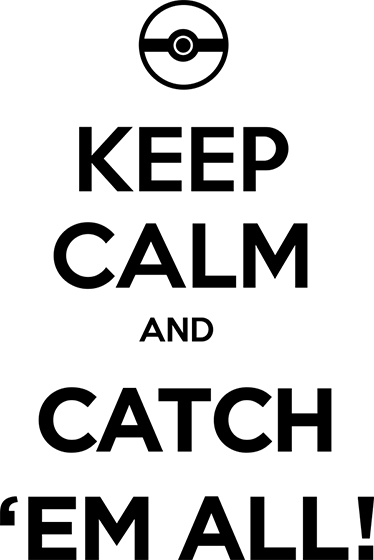 Vinyl rug gaming pokémon keep calm - TenStickers