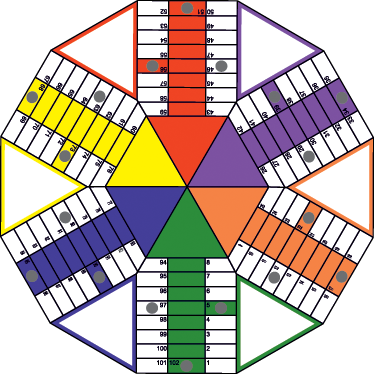 Vinyl rug gaming geometric parchis board adhesive - TenStickers