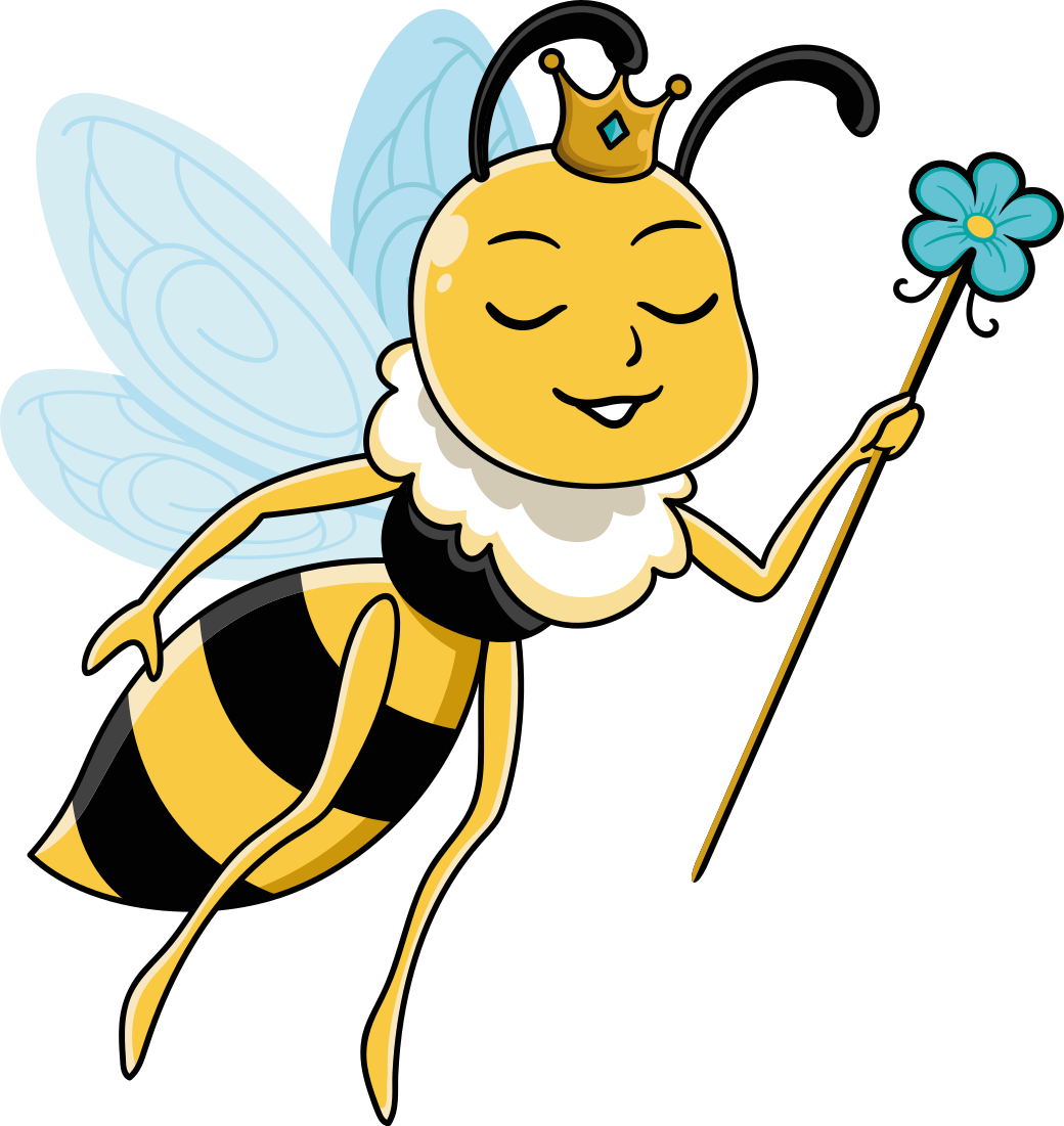 Kids vinyl rug with lovely fairy bee design - TenStickers