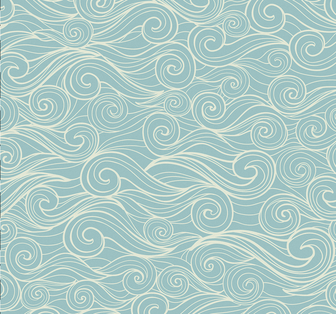 Vinyl rug bathroom ocean wave design - TenStickers