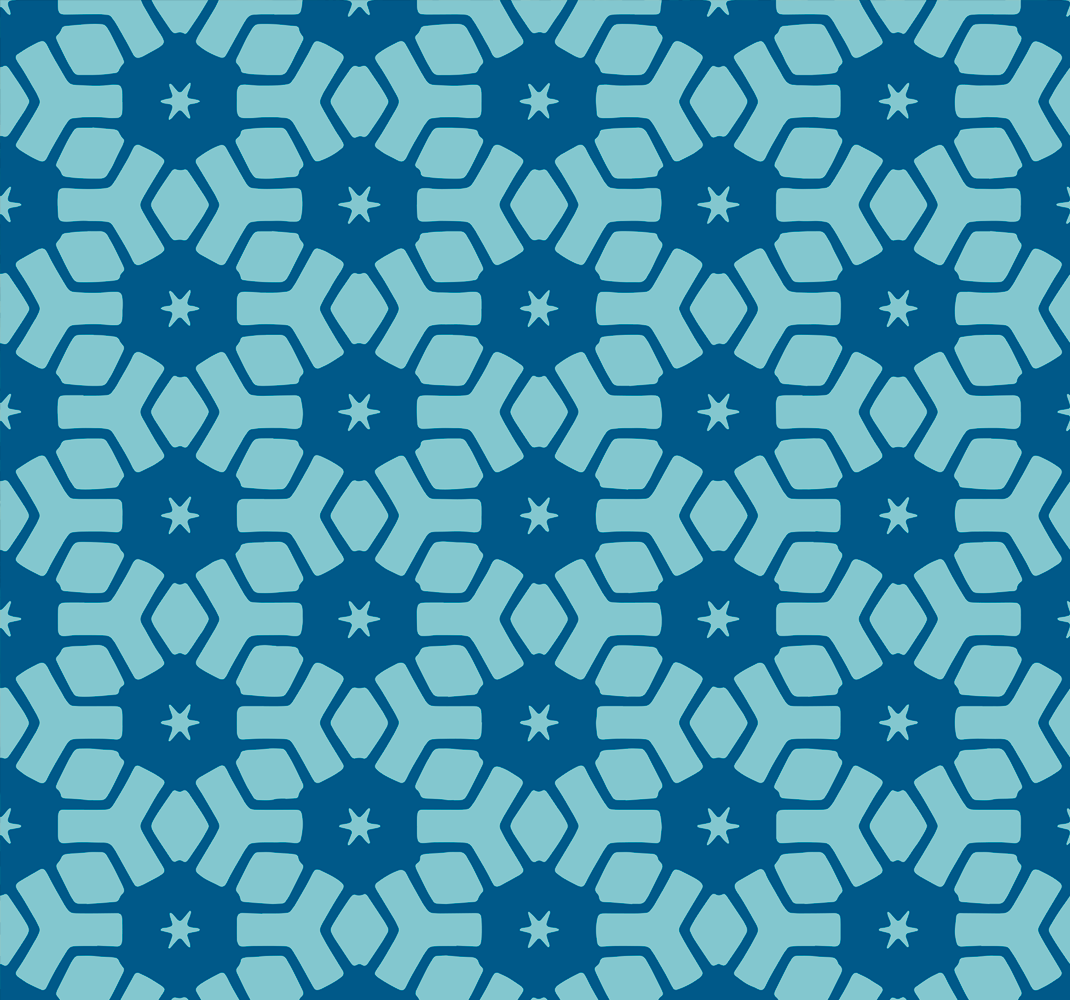 Vinyl rug bathroom blue tile design - TenStickers