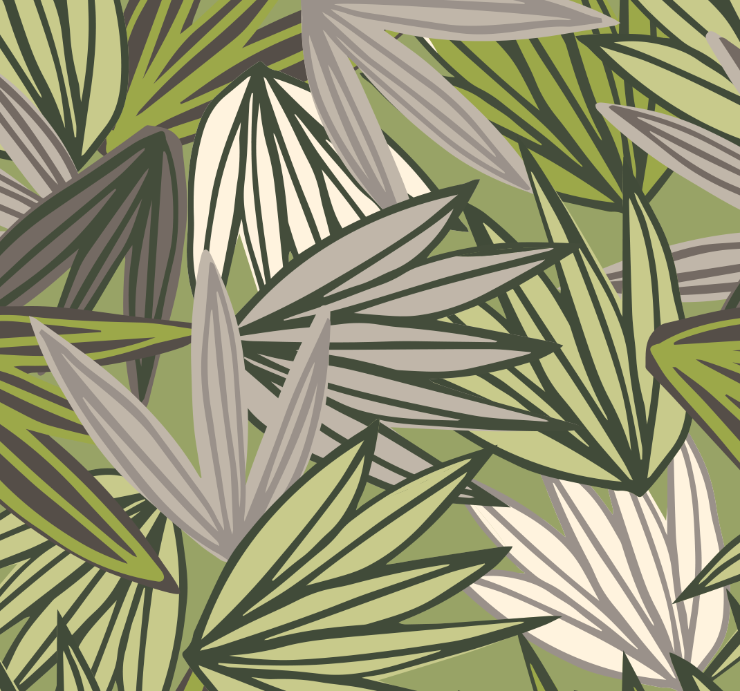 Vinyl rug bathroom jungle wallpaper with trees - TenStickers