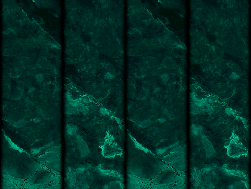 Vinyl rug bathroom black and green marble design - TenStickers