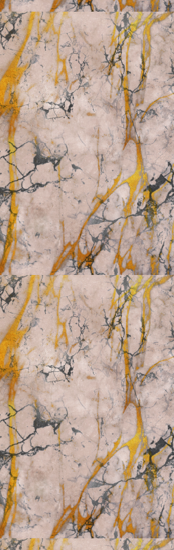 Warm gold marble vinyl rug bathroom - TenStickers