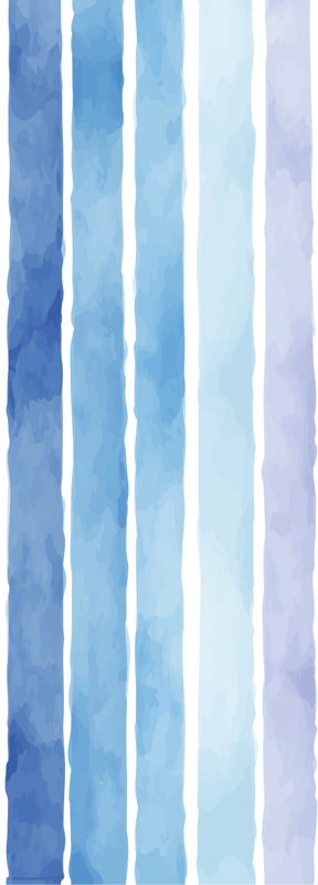 Vinyl rug bathroom blue watercolor lines pattern - TenStickers