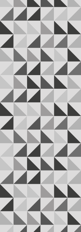 Vinyl rug bathroom geometric triangles design - TenStickers