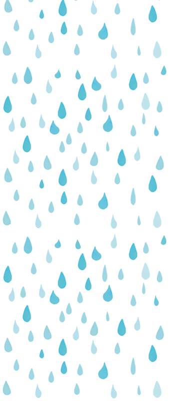 Vinyl rug bathroom blue watercolor water drops - TenStickers