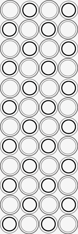 Vinyl rug bathroom with black and grey circles pattern - TenStickers