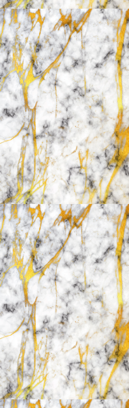 Elegant gray and gold marble vinyl rug bathroom - TenStickers