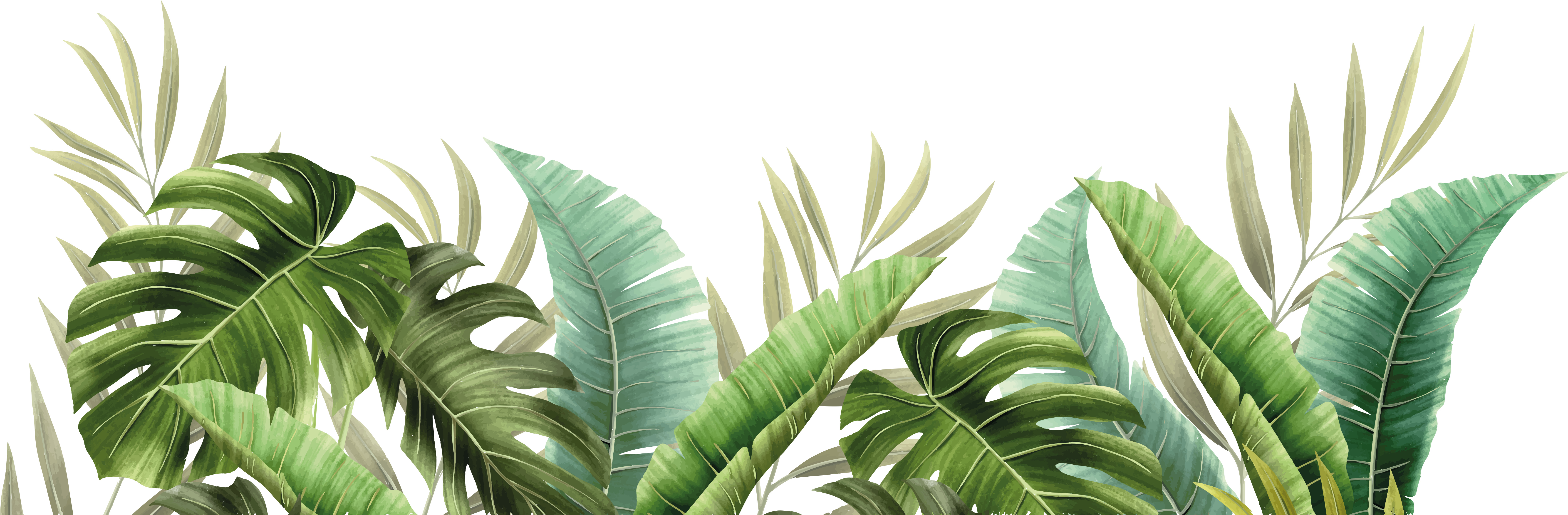 Vinyl rug bathroom with tropical foliage design - TenStickers