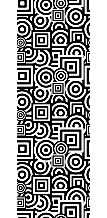 Vinyl rug bathroom concentric decorative vinyl - TenStickers