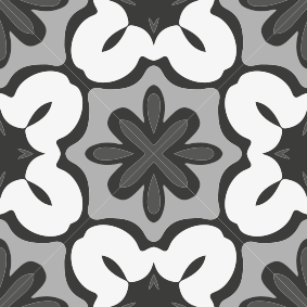 Vinyl rug bathroom in hydraulic gray gracia style - TenStickers