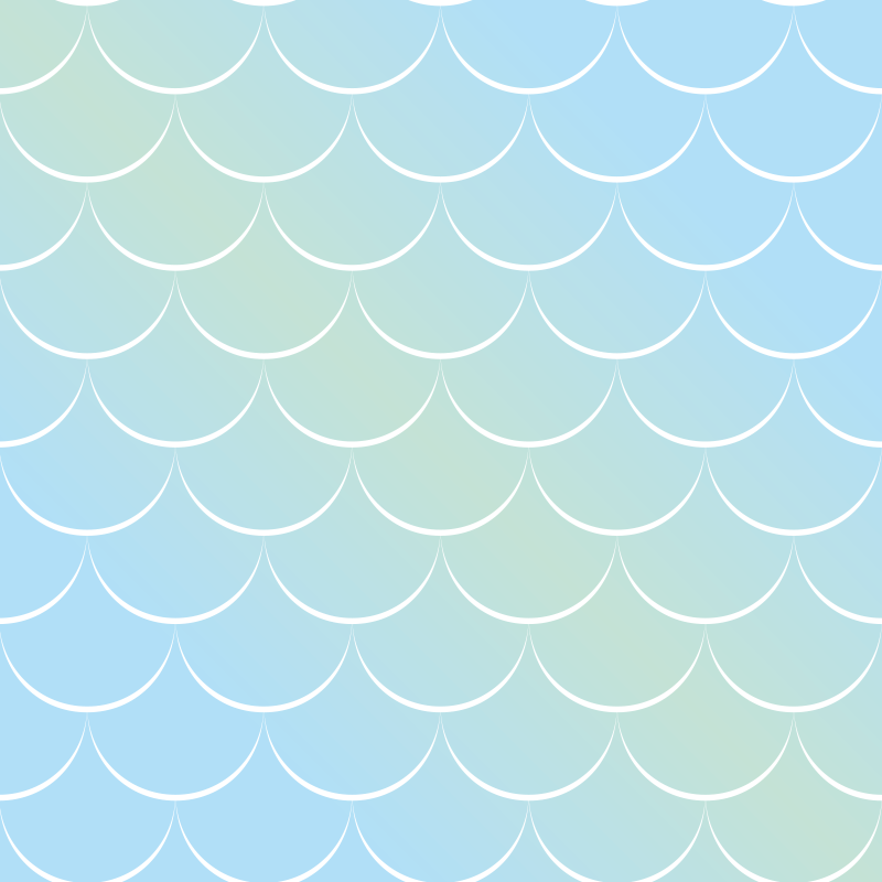 Vinyl rug bathroom in pastel scales pattern - TenStickers